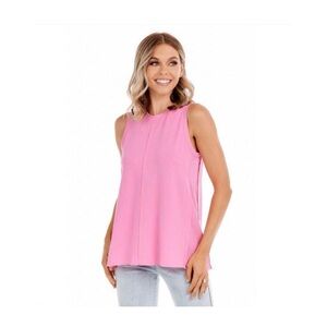 Mud Pie Dempsey Swing Pink Tank Top Size S